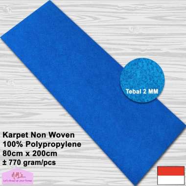 Miralon Karpet polos bludru non woven alas duduk masjid mushola pameran wedding 80 cm x 200 cm - NMs