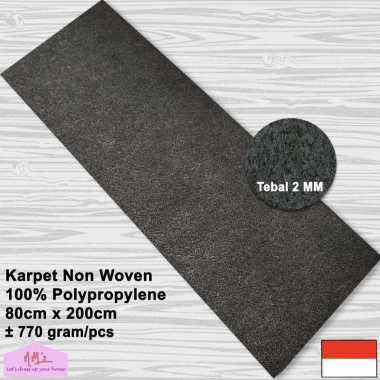 Miralon Karpet polos bludru non woven alas duduk masjid mushola pameran wedding 80 cm x 200 cm - NMs