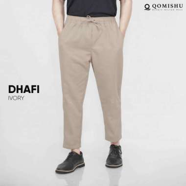 DHAFI Pants Celana Panjang Casual Sirwal Ankle Pants Pria 4XL Krem
