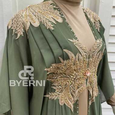 kaftan ayna baju gamis kaftan wanita remaja muslim terbaru 2021 kekinian termurah mewah original ele