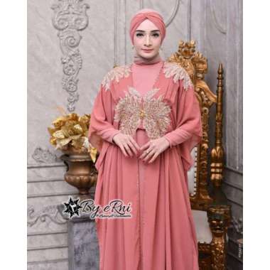 kaftan ayna baju gamis kaftan wanita remaja muslim terbaru 2021 kekinian termurah mewah original ele