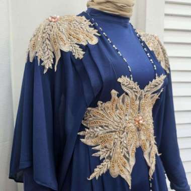 kaftan ayna baju gamis kaftan wanita remaja muslim terbaru 2021 kekinian termurah mewah original ele