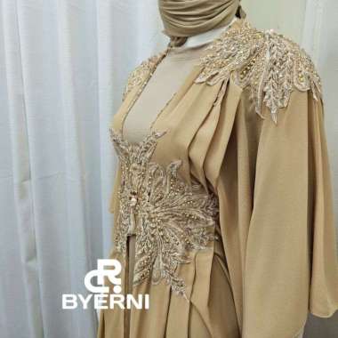 kaftan ayna baju gamis kaftan wanita remaja muslim terbaru 2021 kekinian termurah mewah original ele