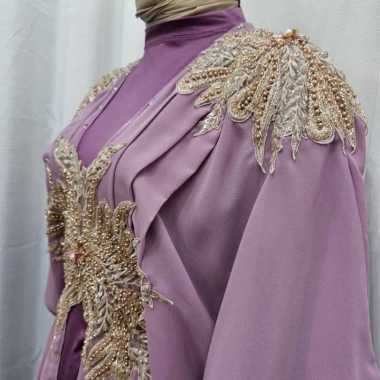 kaftan ayna baju gamis kaftan wanita remaja muslim terbaru 2021 kekinian termurah mewah original ele