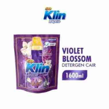 Promo Harga So Klin Liquid Detergent + Anti Bacterial Violet Blossom 1600 ml - Blibli