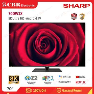 TV SHARP 70 Inch LED 70DW1X (8K UHD-Android TV)