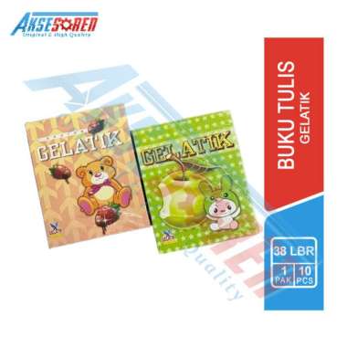 Buku Tulis Gelatik [38 Lembar/10 Buku] / Buku Tulis Sekolah 1 Pak / Peralatan Sekolah / Alat Sekolah