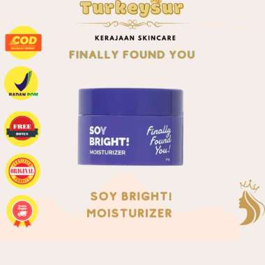 Finally Found You! Soy Bright! Moisturizer - 2in1 Primer Makeup dan Gel Pelembab Krim Siang dan Mala