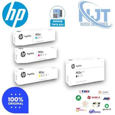 Tinta HP 993XC Black & Colour PageWide ORIGINAL BIRU