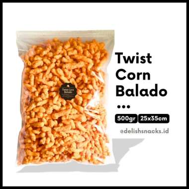 Aneka Snack 500 Gram / Cemilan / Camilan Grosir / Grosiran Kilo Kiloan Twist Corn Balado