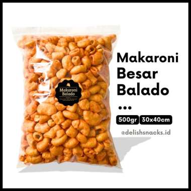 Aneka Snack 500 Gram / Cemilan / Camilan Grosir / Grosiran Kilo Kiloan Makaroni Besar Balado
