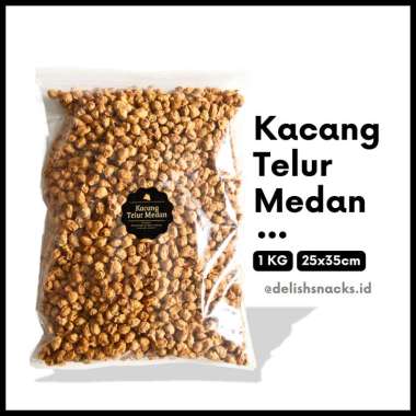 Delish Snacks / Kacang Telur Medan (Grosir) 250gr 500gr 1 KG / Snack Cemilan Camilan Jajanan Jajan K