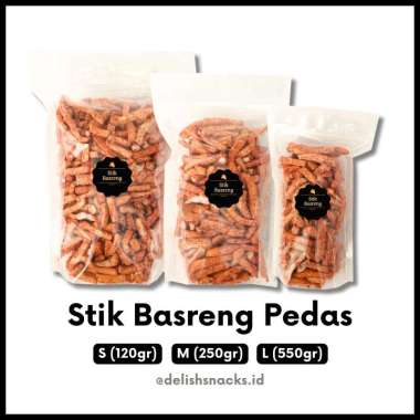 Delish Snacks / Stik Basreng Pedas / Snack Cemilan Camilan Jajanan Jajan Kiloan Asin PedasĀ GurihĀ Man
