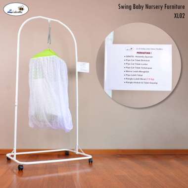 Labeille Baby Swing Tiang Ayunan Kelambu Kasur Tempat Tidur Bayi Anak XL 02 Red