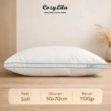 Cozylila Bantal Bulu Angsa Featherlike Olive Double List 