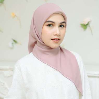 Lozy Hijab - Rara Plain Paris Japan Unfinished (Hijab Paris Polos Segiempat) Purple Pastel