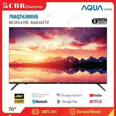 TV AQUA 70 Inch LED LE70AQT6300UG (4K-HQLED-Android TV)