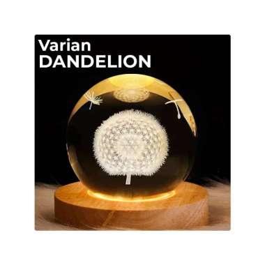 Goto Lumix Lampu Tidur Hias LED Bola Kristal Dekorasi Kamar Aesthetic DANDELION