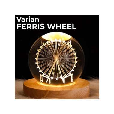 Goto Lumix Lampu Tidur Hias LED Bola Kristal Dekorasi Kamar Aesthetic FERRIS WHEEL