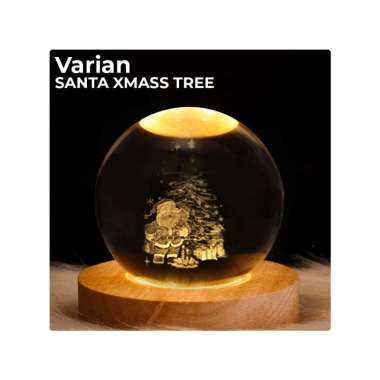 Goto Lumix Lampu Tidur Hias LED Bola Kristal Dekorasi Kamar Aesthetic SANTA XMAS TREE