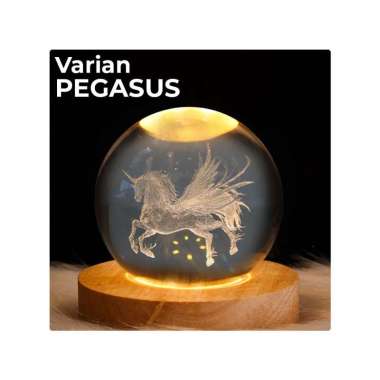 Goto Lumix Lampu Tidur Hias LED Bola Kristal Dekorasi Kamar Aesthetic PEGASUS