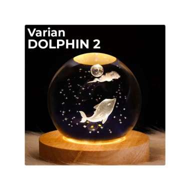 Goto Lumix Lampu Tidur Hias LED Bola Kristal Dekorasi Kamar Aesthetic DOLPHIN 2