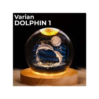 Goto Lumix Lampu Tidur Hias LED Bola Kristal Dekorasi Kamar Aesthetic DOLPHIN 1