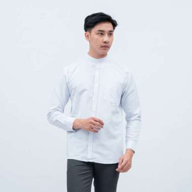 Houseofcuff Baju Kemeja Lengan Panjang Pria Putih Polos M