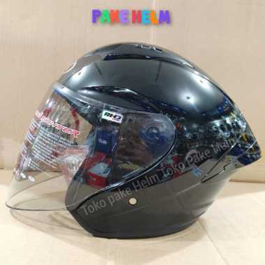 Helm NHK N1 max black glossy half face XL