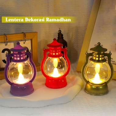 OEM ONE-C1046 Lampu Lentera Ramadhan Dekorasi Minimalis Lampu LED / Lampu Tidur Lentera Lilin Hallow
