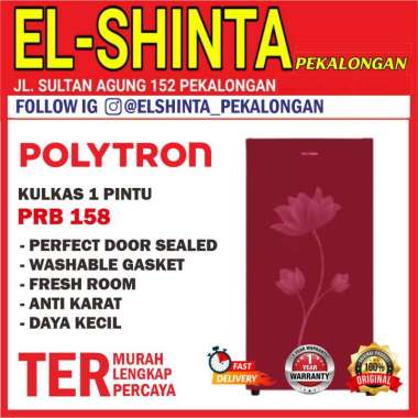 KULKAS POLYTRON PRB-159 / PRB-179 / PRB 189 / KAPASITAS 150L / 170L / 180L / PRB 158 / PRB 178 / 188