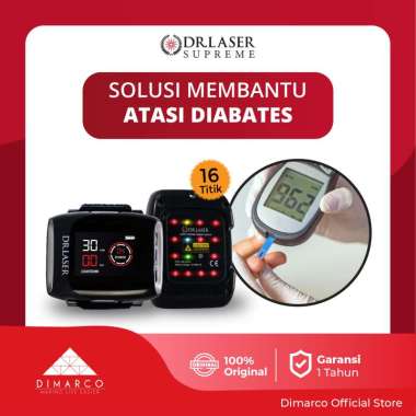DR LASER SUPREME 16 TITIK Alat Terapi Kesehatan Diabetes Jantung Berbentuk Jam Tangan Terapi Stroke