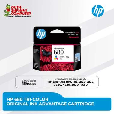 HP 680 Tri-Color Ink Cartridge Tricolor