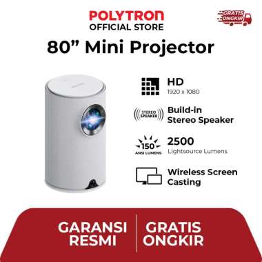Polytron PLP 71LHM Proyektor 80 Inch HD dengan Fitur Canggih