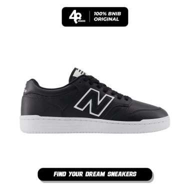 Sepatu Pria New Balance 480 Black White (BB480LBT) Original 45
