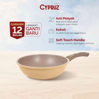 Cypruz Hercules Series Wok Pan 20cm Nude