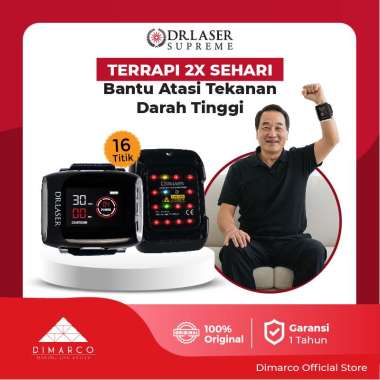 DR LASER SUPREME 16 TITIK Alat Terapi Hipertensi Kesehatan Terapi Kolestrol Stroke Hipertensi Diabet