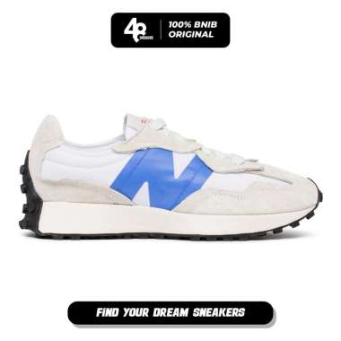 Sepatu Pria New Balance 327 NB White Blue (U327WEB) ORIGINAL 42