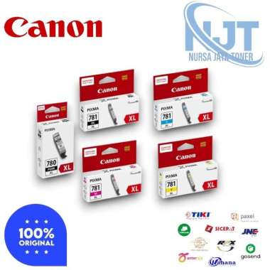 Paket Tinta Canon 780XL PGBK + 781XL CLI ORIGINAL PAKETAN