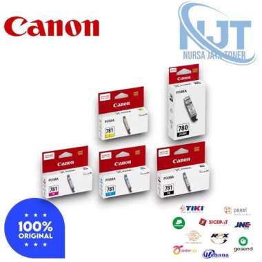 Tinta CANON 780 PGBK + 781 CLI ORIGINAL Cyan