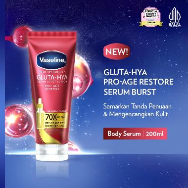 Vaseline Healthy Bright​ Gluta Hyaluron Pro-Age Restore 70x Collagen Body Serum [200 mL]