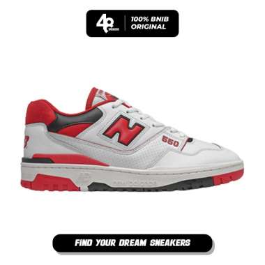 Sepatu Pria New Balance 550 White Red (BB550SE1) Original 42.5