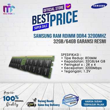 Samsung RAM Rdimm DDR4 3200MHz 32GB/64GB Garansi Resmi 64GB