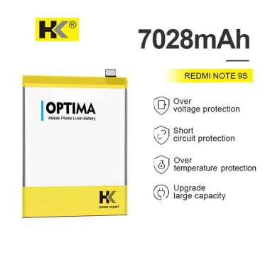 HK Optima Baterai Xiaomi Redmi Note 9S BN55 7028mAh 3.87V Double IC