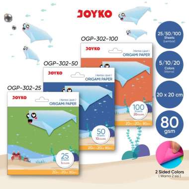 JOYKO Origami Paper Kertas Lipat Seni OGP-302 20 x 20 cm 25 Lembar