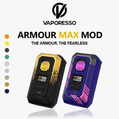 VAPORESSO ARMOUR MAX MOD Vape 0.96" TFT Screen 100% Original Cyber Gold