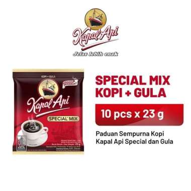 Promo Harga Kapal Api Kopi Bubuk Special Mix per 10 sachet 24 gr - Blibli