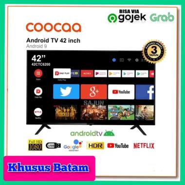 COOCAA 42CTC6200 FHD LED TV ANDROID 42"INCH GARANSI RESMI (KHUSUS BATAM)