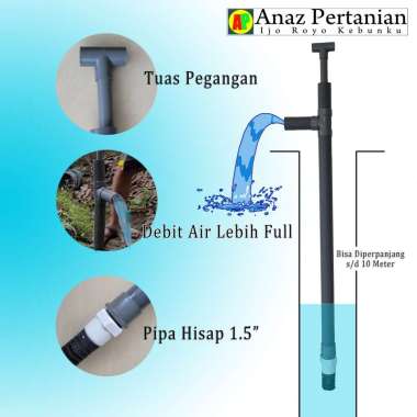 Pompa Air Pipa PVC Tanpa Listrik Pipa 1.5 Inch