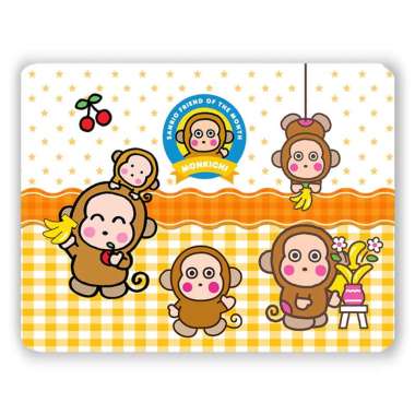 Mousepad Seri Sanrio Alas Mouse / Tatakan Mouse Suvenir Gift 97 Monkichi